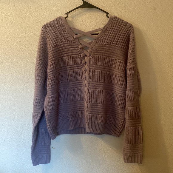 Full Circle Trends tie back sweater size XL - Picture 2 of 4